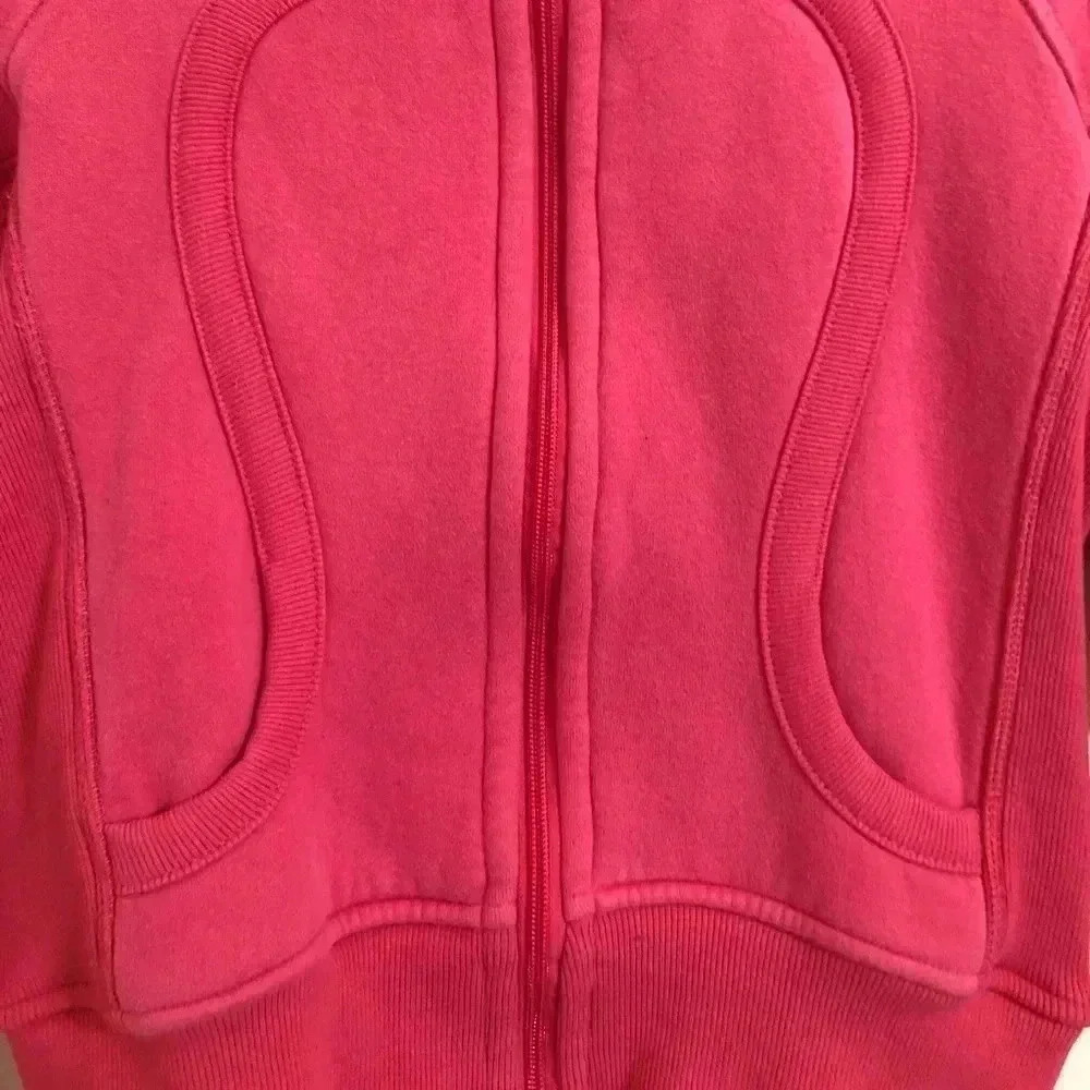 Lululemon Hot Pink Scuba Hoodie Size 4 - Picture 5 of 16